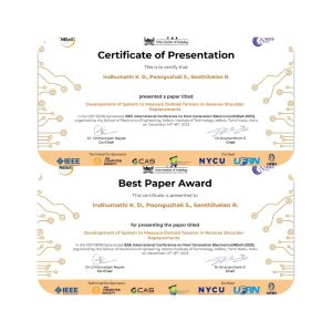Best Paper Award for Wireless Sensor in Reverse Shoulder Replacement