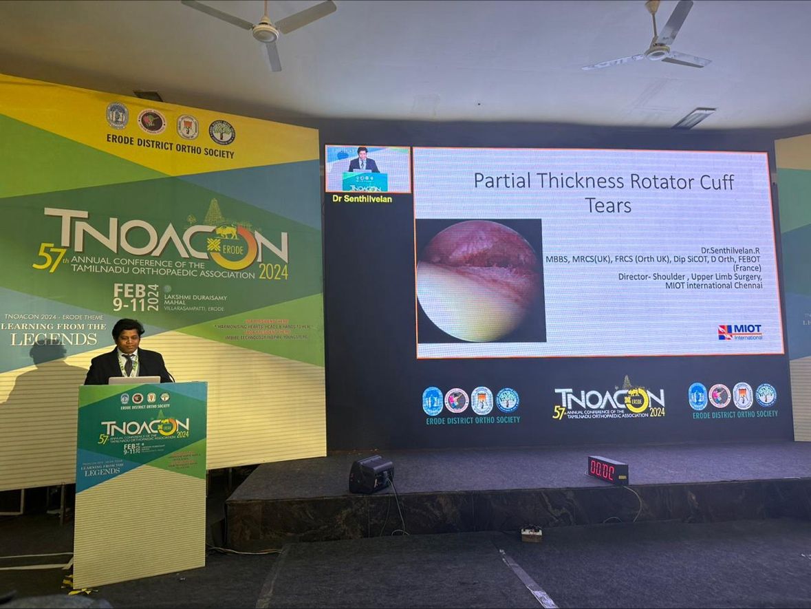 Gold Medal at TNOA 2024 for Tamil Oxford Shoulder Score Study