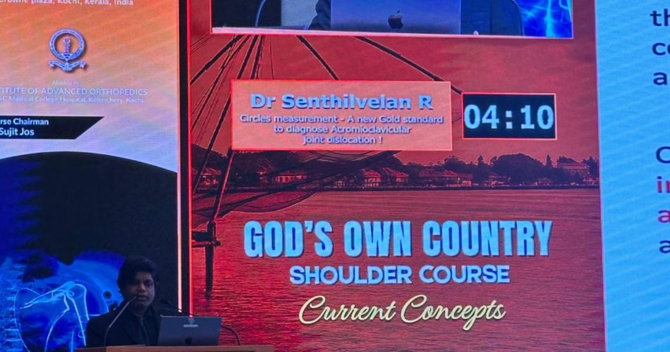 Live Arthroscopic Cuff Repair at Shoulder Course in Kochi