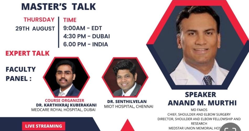 Shoulder Replacement Design Webinar with Dr Anand Murthi